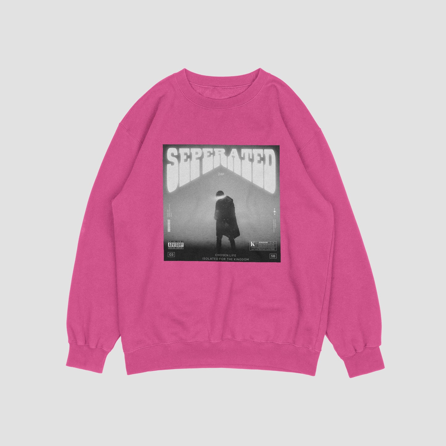 separated sweat shirt