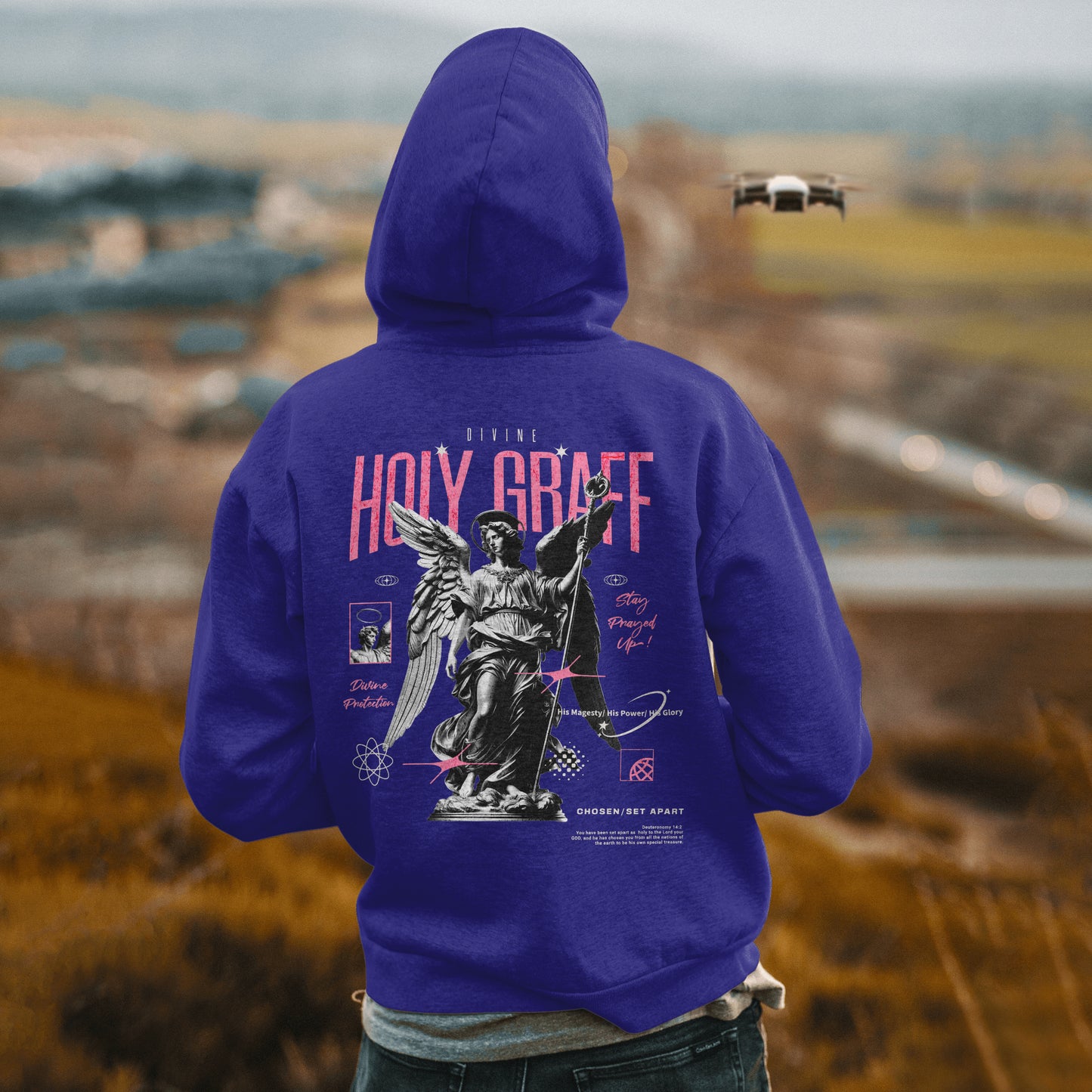 Guardian Angel Holy Graff Hoodie